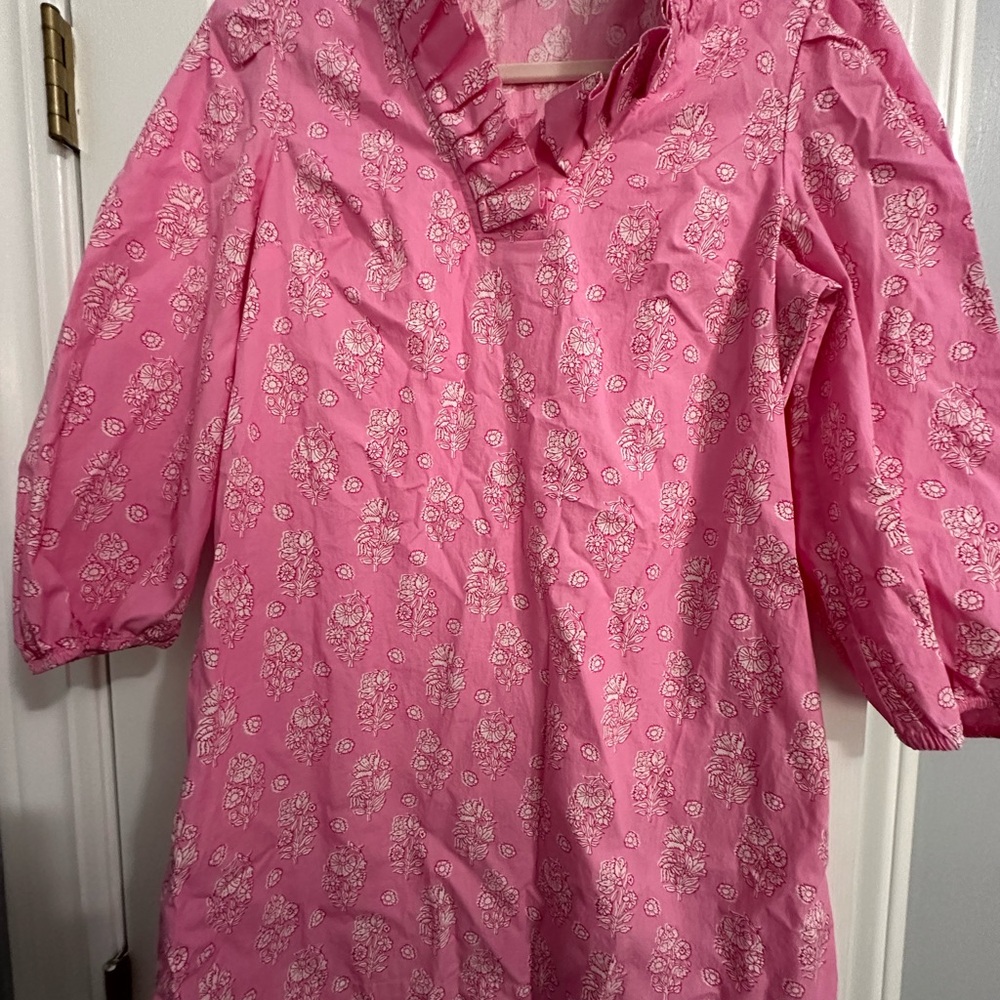 Crown & Ivy Pink Floral Casual Dress